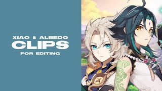 xiao amp albedo clips for editing [upl. by Lartnom]