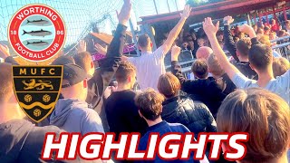 Worthing FC 02 Maidstone Utd 5 matches unbeaten National League South Vlog [upl. by Allcot]