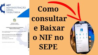 Como consultar e Baixar o NIF no SEPE partir do Telefone  Simples Rápido e Seguro [upl. by Ettener]