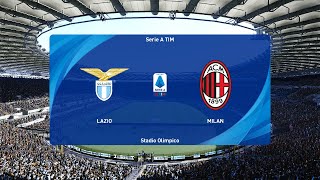 Lazio vs AC Milan 31082024 Serie A PES 2021 [upl. by Sanfred]