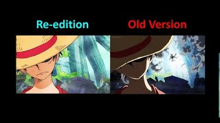 Old vs Reedition Luffys Epic Return After 2 Years at Sabaody Archipelago onepiece anime [upl. by Bainbridge611]