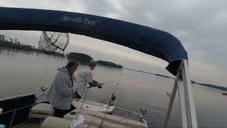 Fishing for Striper  Rock Fish  at Clarks Hill Lake [upl. by Chrotoem]