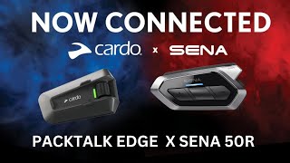 Cardo PackTalk Edge amp Sena 50R Connectivity [upl. by Eltrym]