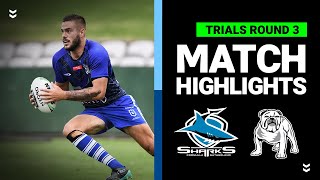 Sharks v Bulldogs Match Highlights  PreSeason Trials Round 3  NRL [upl. by Farris28]