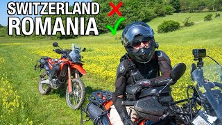 Forget Switzerland get a motorcycle and ride it in Romania Trailblazing on HONDA CRF300 Rally [upl. by Iram]