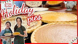 The ONE you’ve been waiting for Pie Day in the South yall 🥧 Making 10 Holiday Pies in one day [upl. by Drofnats329]