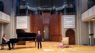 Master of Arts performance Recital of Irina Chistiakova Robert Schumann  Widmung [upl. by Doehne]