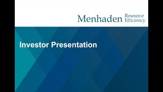 Menhaden Resource Efficiency  Investor Update Webinar  Tuesday 24th September [upl. by Hammer]