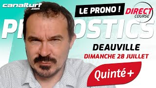 Pronostic Quinté et des courses PMU du Dimanche 28 juillet 2024  En partenariat avec GenybetTurf [upl. by Bozuwa393]