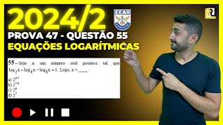 PROVA EEAR 20242  QUESTÃO 55  CÓDIGO 47 [upl. by Aniaj327]