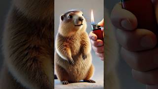 The marmot likes lighters marmot animal animals funnycute funny cute marmotte [upl. by Stacie]