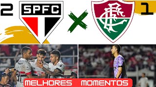 MELHORES MOMENTOS DE SÃO PAULO 2X1 FLUMINENSE PELO BRASILEIRÃO [upl. by Lovett]