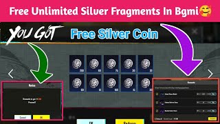 Get Free Unlimited Silver fragments In Bgmi  How To Get Free Silver Coin In Bgmi [upl. by Leahey952]