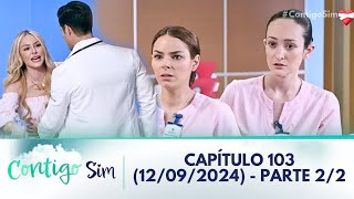 Contigo Sim  Capitulo 103 Parte 22  12092024 Alma faz barraco no hospital quot Sua Amantequot [upl. by Giffer]