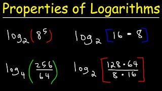 Properties of Logarithms [upl. by Ashwell]