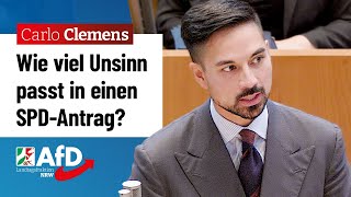 Wie viel Unsinn passt in einen SPDAntrag – Carlo Clemens AfD [upl. by Eziechiele44]