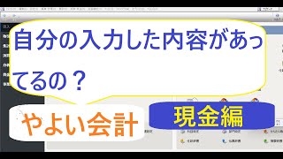 やよい会計 自分で入力した内容があってるの？ 現金編 [upl. by Yliab]