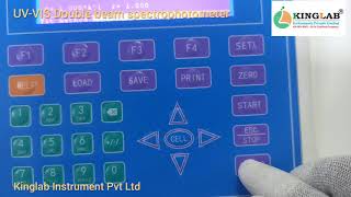 Double beam UV VIS Spectrophotometer [upl. by Ainitsirk]