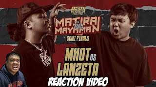 MHOT vs LANZETA  Reaction Video  Tito Shernan NAPAKALAKAS NA LABAN TO [upl. by Enorej579]