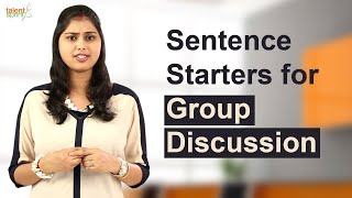 Sentence starters for Group Discussion  Group Discussion Tips  TalentSprint [upl. by Altman]