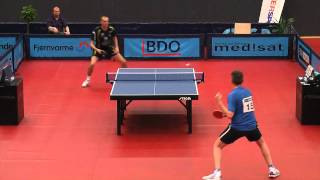 DM 2012 bordtennis  Christian Kongsgaard vs Henrik Vendelbo [upl. by Norehc]