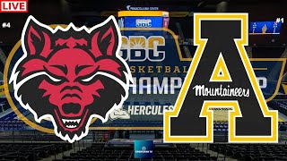 4 Arkansas State vs 1 APP State SUN BELT CONFERENCE TOURNAMENT SEMIFINALS LIVE GAME CAST [upl. by Onig322]