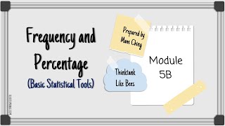 Frequency and Percentage  Basic Statistical Tools THINKTANKLIKEBEES [upl. by Adelpho]