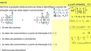 GA Posição Relativa entre Retas 💥 QUESTÃO de Prova 2 [upl. by Karr]