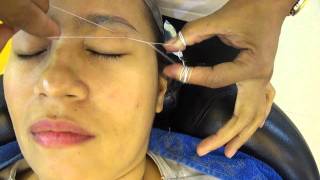 Eyebrow Threading  Davids Salon [upl. by Goody]