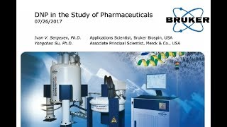 Webinar Dynamic Nuclear Polarization in the study of pharmaceuticals [upl. by Slerahc]