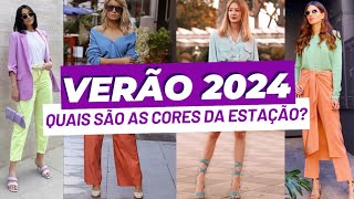 CORES QUE SÃO TENDÊNCIA NO VERÃO 2024  MODA VERÃO [upl. by Ahsats]