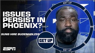 Kendrick Perkins amp Brian Windhorst DISAGREE over the Phoenix Suns’ BIG 3 ☀️  Get Up [upl. by Essyla]