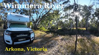 Free Camping on the Wimmera River Arkona Victoria Australia [upl. by Osugi]