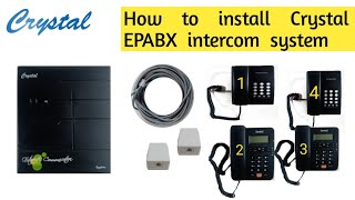 Crystal EPABX intercom installation  intercom connection in hindi  krivitech [upl. by Nna]