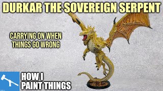 Painting Durkar the Sovereign Serpent  The Army Painter WargamerGames [upl. by Westfahl]