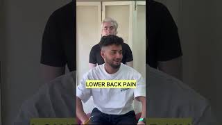 Chiropractic treatment for lower back pain by Dr Sudarshan chirorpacticvideos [upl. by Harvie915]