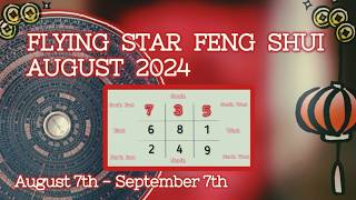 AUGUST 2024 ⭐️ FLYING STAR FENG SHUI FORECAST ⭐️ [upl. by Aronael]