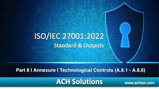 ISO 27001 2022 course  81  Annexure  Technological Controls  A81  A86 [upl. by Nivrem]