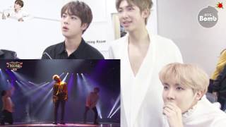 HD1080 Eng Sub BTS RM JIN JHreact to Jimin dancing with Taemin and Kook singing with 97line idols [upl. by Anial]