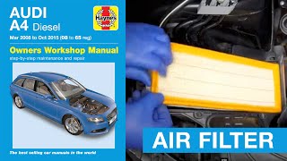 How To Replace Your Audi A4 2011 to 2016 Air Filter In Under Five Minutes [upl. by Hicks]