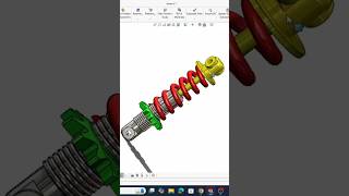 SolidWorks SüspansiyonShock Absorber Tasarımı solidworks solidworkstutorial [upl. by Sheelagh]