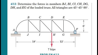 413  Engineering Mechanics Statics  9th Edition  By JL Meriam JN Bolton LG Kraige [upl. by Earazed]