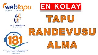 TAPU RANDEVUSU Nasıl alınır Web Tapu Randevu Alma 2024 [upl. by Sacha]