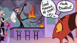 Stolas made Blitzo breakfast  helluva boss comic dub [upl. by Angele]