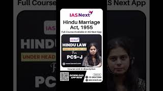 Hindu Marriage Act 1955  Online Course  Judiciary  UPPCSJ [upl. by Joses]