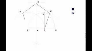 costruzione del pentagono dato il lato [upl. by Orford446]