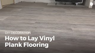 How to Lay Vinyl Flooring  DIY Projects [upl. by Gnal]