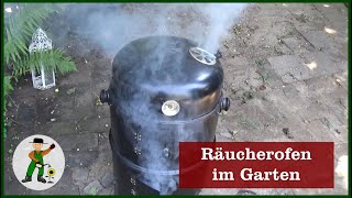 Räucherofen im Garten [upl. by Neelhsa]