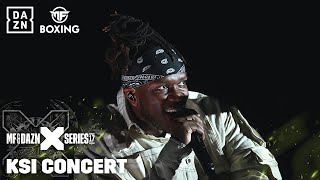 KSI’s Stunning First DAZN X Series 17 Concert [upl. by Ahsekin401]