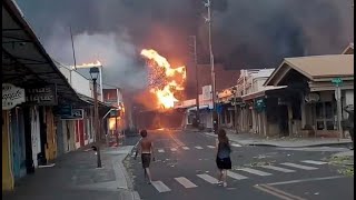 Apocalyptic Scenes Emerge from Hawaii Wildfires [upl. by Polly922]